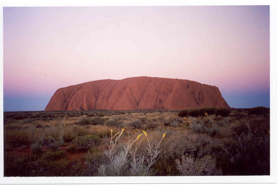 Ayers Rock at sunset